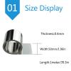 WEKONUMEX 304 Stainless Steel Foil Roll, 304 Stainless Steel Sheet, 0.4 mm Thick, 20600 mm Wide (Width: 50 mm) view 2