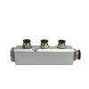 MDBJTCYZN 30 x 30 mm 3-Way Pneumatic Fitting Air Distributor Block, G1/4" Outlet, G1/2" Inlet view 1
