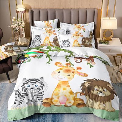 Kids' Jungle Animals Duvet Cover Set, 140 x 200 cm