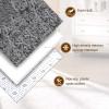 ANJIAJIE Shaggy Rug 110 x 150 cm, Soft Modern Solid-Color Design, Gray view 4