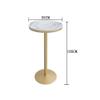 Round Marble Bar Table, Stylish Cocktail Table for Indoor and Outdoor Use, Large view 2