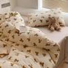 Sedefen Bear Bedding Set, 220 x 240 cm, Brown and White, Girls' Kids Bedding view 2