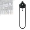 Feiphla Cable Pulley System, Endless Rope Trainer for Home Gyms, Adjustable Resistance, All Black view 1