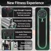 Feiphla Cable Pulley System, Endless Rope Trainer for Home Gyms, Adjustable Resistance, All Black view 3