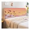 ESMENATZLS Printed Headboard Cover, 1.5 m, 1.8 m, 2.0 m, Elastic Headboard Protector (Yellow, 60 x 200 cm) view 3