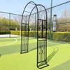 Sturdy Steel Trellis for Climbing Plants, Black Metal Lawn Spike, 140 cm Outdoor Arch Stand for Wedding and Party Decorations view 4