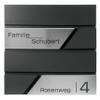 Grafner Premium Personalized Mailbox, RAL 7016 Anthracite Gray, with Newspaper Compartment and 2 Keys view 1