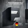 Grafner Premium Personalized Mailbox, RAL 7016 Anthracite Gray, with Newspaper Compartment and 2 Keys view 2