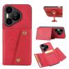 xinyunew Case for Samsung Galaxy S26/S26 Pro with Card Holder, Stand, and Wallet, Red view 1