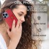 xinyunew Case for Samsung Galaxy S26/S26 Pro with Card Holder, Stand, and Wallet, Red view 2