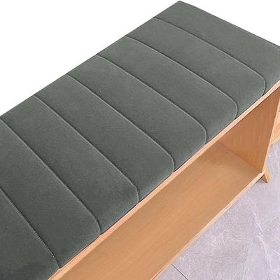 Washable Bench Cushion, Dark Gray, 100 x 55 cm