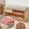 Washable Bench Cushion, Dark Gray, 100 x 55 cm view 2