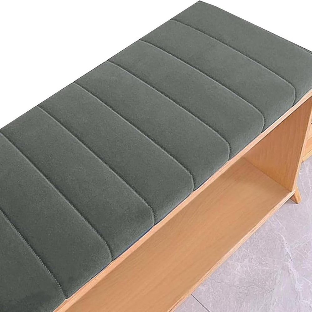Bench Cushion, Dark Gray, 120 x 40 cm