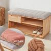 Bench Cushion, Dark Gray, 120 x 40 cm view 2