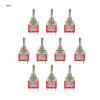 CHICIRIS 10-Piece ON OFF ON DPDT Toggle Switch, 6-Pin, 6 mm, Long Life view 3