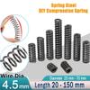 2-Pack Compression Springs, 4.5 mm Wire Diameter, Customizable Steel Coil Springs for Various Applications (27 mm x 50 mm) view 2