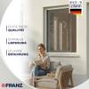 Custom-Made Fly Screen for Windows, Pre-Assembled, No Drilling, White, 130 x 140 cm view 2