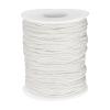 QUARKZMAN 1 mm Waxed Cotton Cord, 100 Yards, White, Round Cord for Bracelets, Necklaces, Beading, DIY Jewelry Making and Macramé view 1