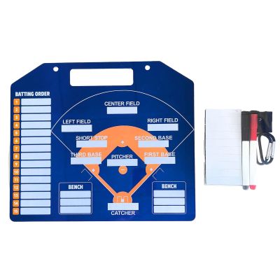 Generic Baseball Whiteboard, Magnetic Strategy Board - Double-Sided