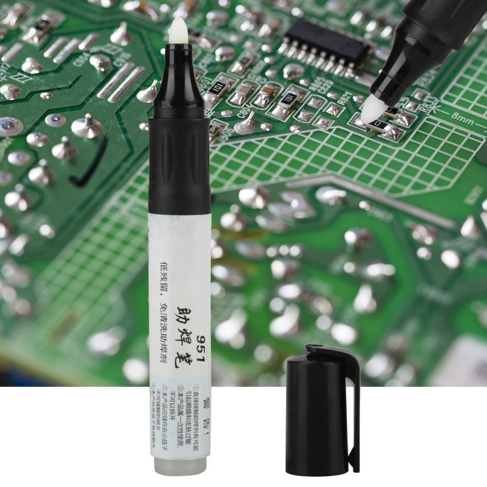 ERYUE Low-Solids Flux Pen for Solar Cell Modules, Excellent Fluxing Performance for Circuit Boards