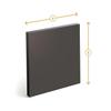 HPL Panel 100 x 35 cm, 10 mm Thick, Anthracite view 3
