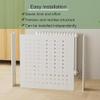 Modern White Radiator Cover, Ventilated, Easy to Clean, with Storage Shelf, 50 x 70 x 15 cm view 4