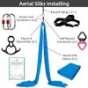 Aerial Silks Kit for Yoga and Acrobatics, 40D Nylon Hammock, 9, 15, or 20 Yards view 3