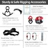 Aerial Silks Kit for Yoga and Acrobatics, 40D Nylon Hammock, 9, 15, or 20 Yards view 4