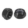 QUARKZMAN 15-Pack M6 x 1 Nylon Insert Hex Lock Nuts, Carbon Steel, Black view 1