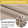 Round Ottoman Cover 60/40/50/45 cm Stretch Pouf Slipcover, Stool Cover, Footstool Cover, Light Gray, Diameter 80 cm view 3