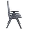 Teenpull Adjustable Garden Chairs, 2-Piece Set, Anthracite Plastic, Folding, Weather-Resistant, 59 x 67 x 106 cm view 4