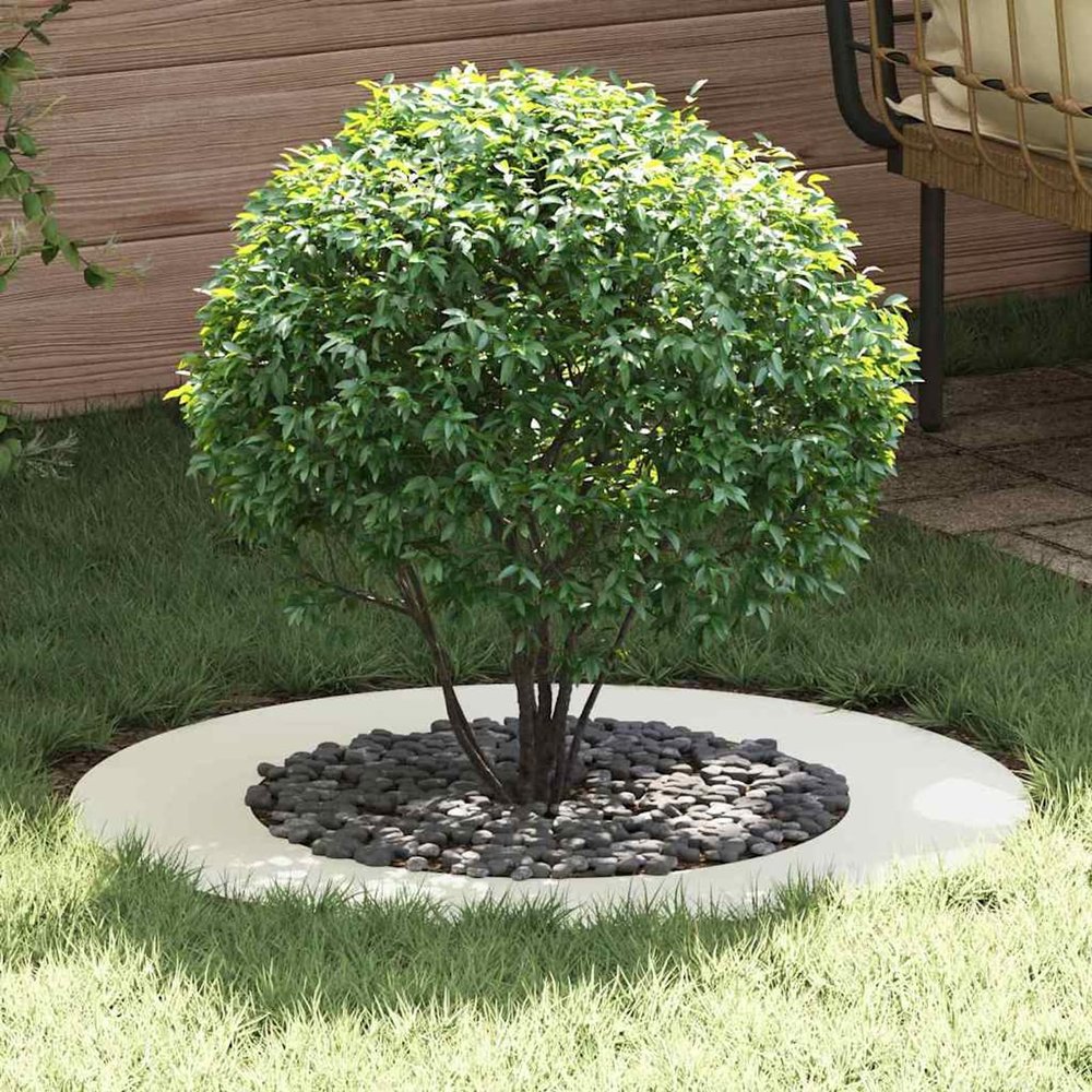 Homgoday White Tree Trunk Ring Garden Decor, Model 873692