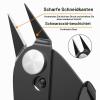 Mini Side Cutters, Black, 13 cm view 3