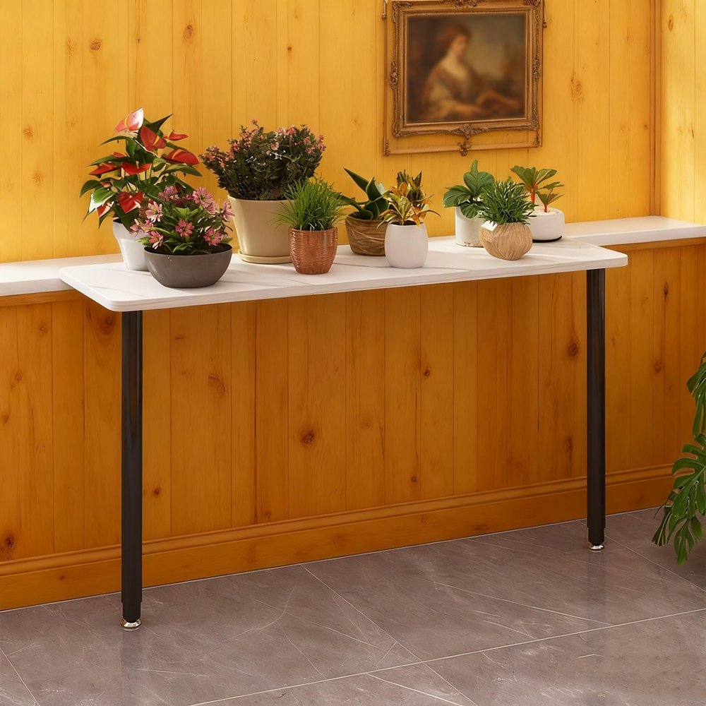 Window Sill Extension Plant Shelf with Adjustable Legs, Black, 115 x 30 cm (45 1/4 x 11 3/4 in.)