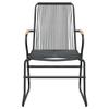 Teenpull 4-Piece Garden Chair Set, Black, 58 x 59 x 85.5 cm view 4