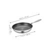 GARVALON Stainless Steel Egg Pan with Honeycomb Base, Small Silver Frying Pan view 2