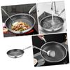 GARVALON Stainless Steel Egg Pan with Honeycomb Base, Small Silver Frying Pan view 4