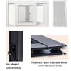 ZIUSFAC Horizontal Sliding Basement Window with Screen, Gray, 83 x 53 cm view 3
