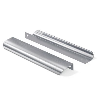 Goldenwarm 10-Pack Concealed Cabinet Handles, 160 mm, Silver Aluminum