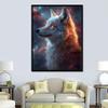 Wolf Diamond Painting Kit for Adults, XXL Starry Sky, 5D Full Drill, 50 x 80 cm view 2