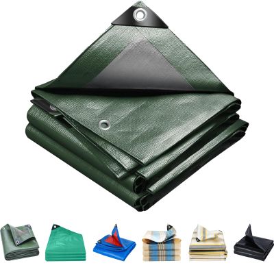 Waterproof Tarp 550 x 900 cm, Heavy-Duty Tear-Resistant, UV-Stabilized, Mold-Resistant, Green