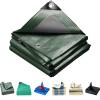 Waterproof Tarp 550 x 900 cm, Heavy-Duty Tear-Resistant, UV-Stabilized, Mold-Resistant, Green view 1