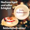 Personalized Christmas Baubles – Glass Ornament Printed with Your Photo, Logo, or Text – 9 cm, UV Digital Print, Satin-Matte Finish (1, Gold) view 4