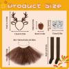 5-Piece Women's Brown Reindeer Costume Set view 2
