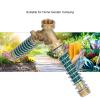 2-Way Garden Faucet, 3/4-Inch Brass Connection, Dual Outlet view 2