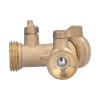 2-Way Garden Faucet, 3/4-Inch Brass Connection, Dual Outlet view 4