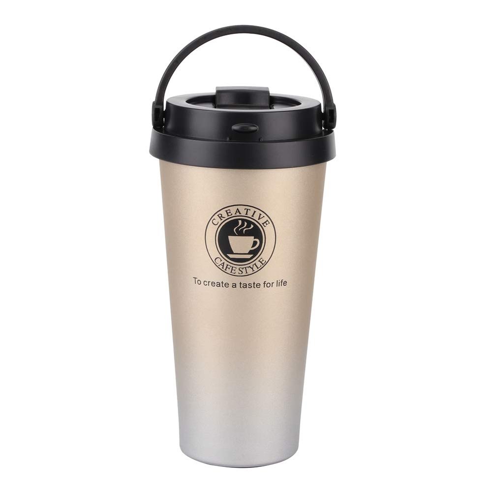 Nikou Gold Stainless Steel Vacuum-Insulated Tumbler for Car and Outdoor Use