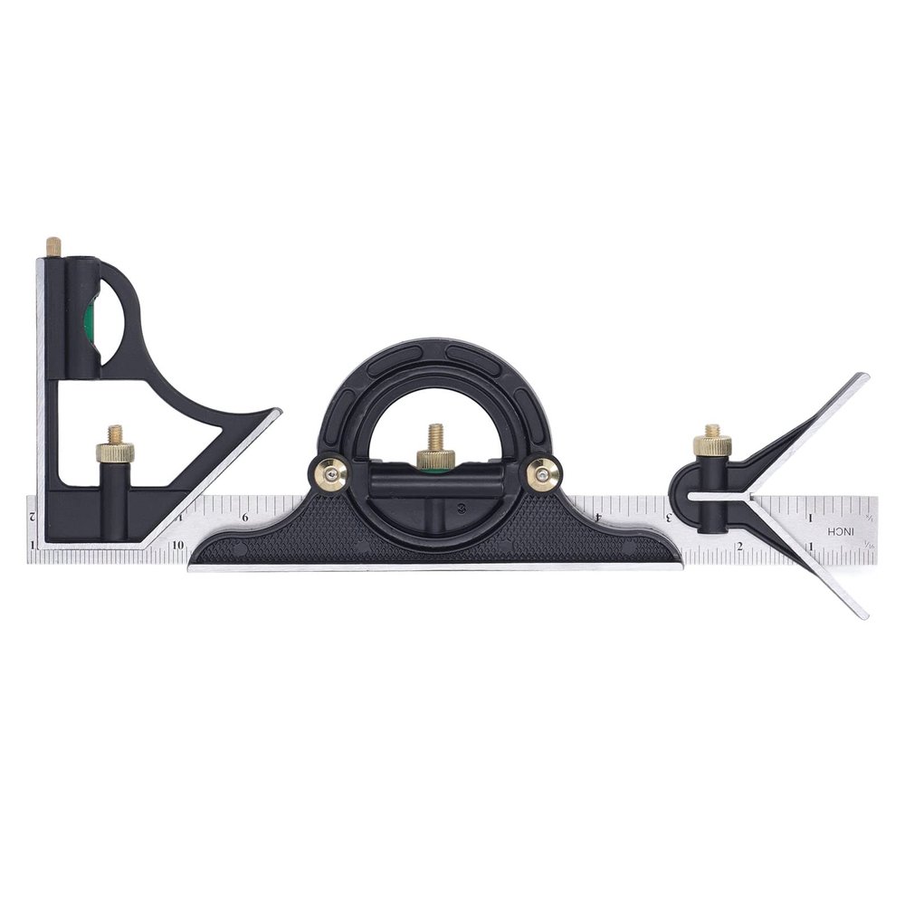 300 mm Stainless Steel Combination Square Ruler, Multifunctional Precision Measuring Tool
