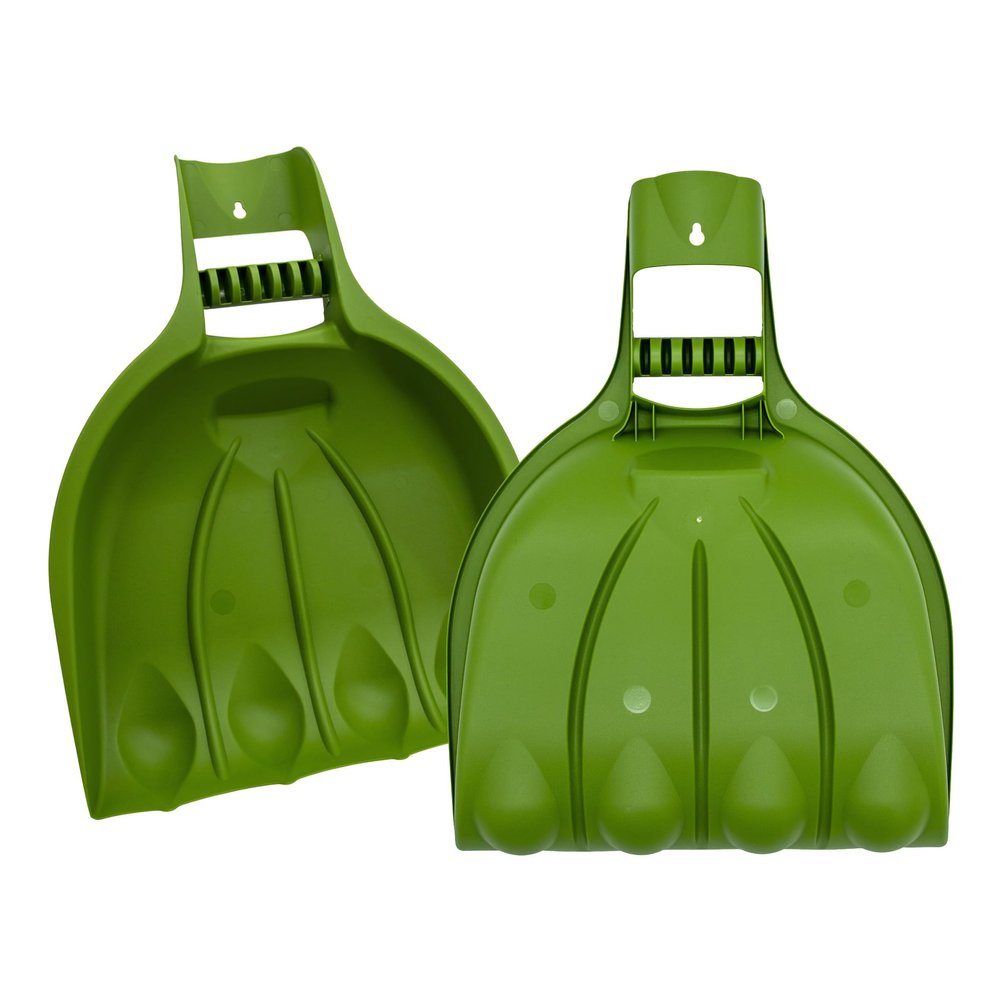 XL Plastic Leaf Grabbers, Green, Set of 2, 52 x 39 cm