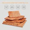 Premium Rectangular Bamboo Bath Mat, Waterproof Non-Slip Shower Mat with Handle view 3